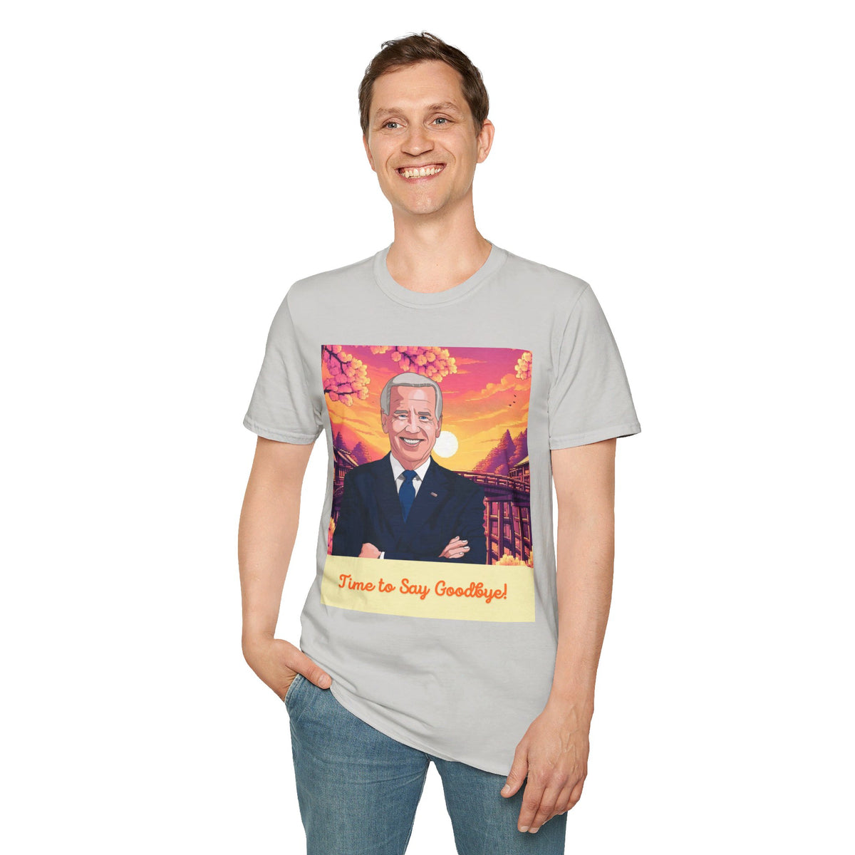 Biden Time to Say Goodbye Unisex Softstyle T-Shirt