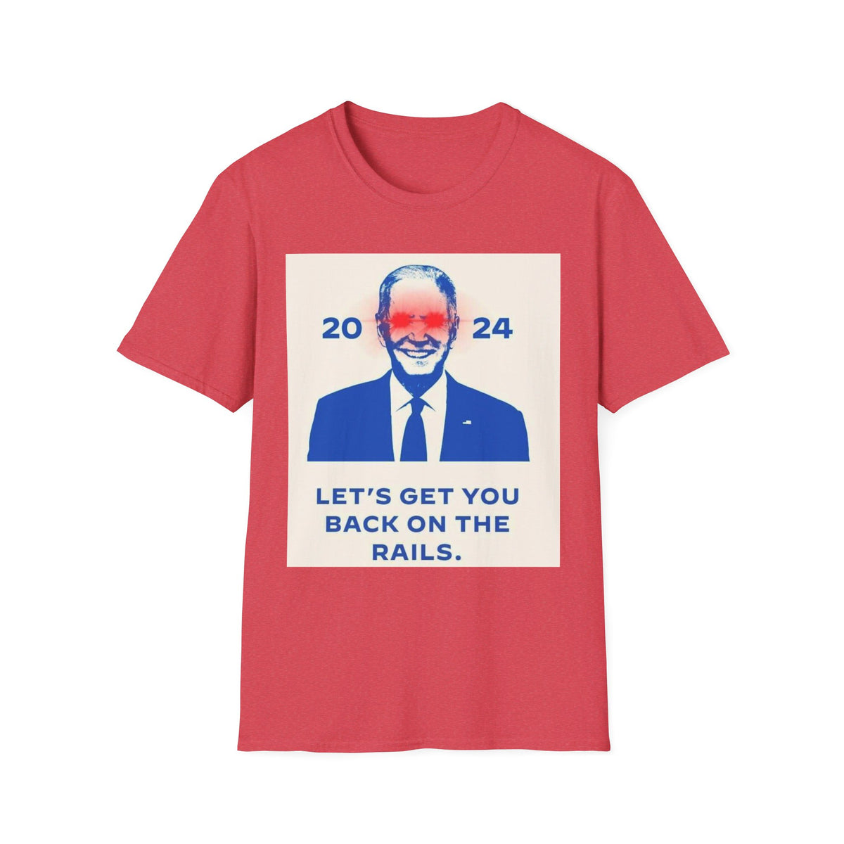 Biden Back on Rails Unisex Softstyle T-Shirt