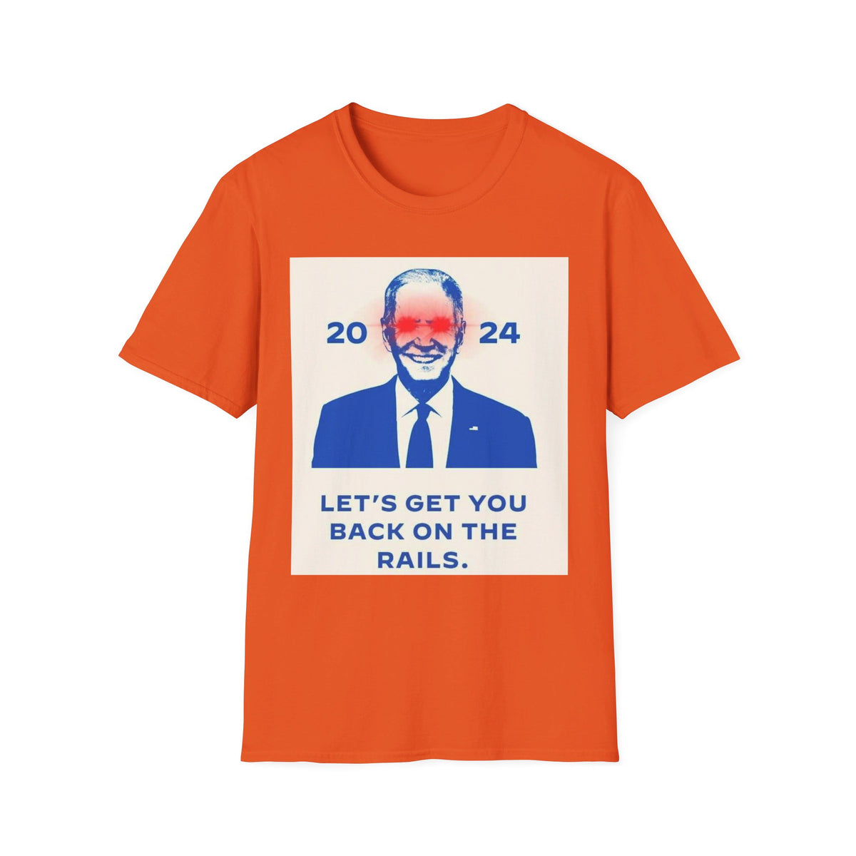 Biden Back on Rails Unisex Softstyle T-Shirt