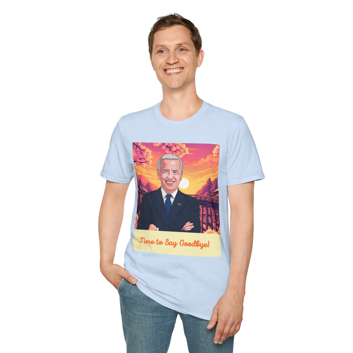 Biden Time to Say Goodbye Unisex Softstyle T-Shirt