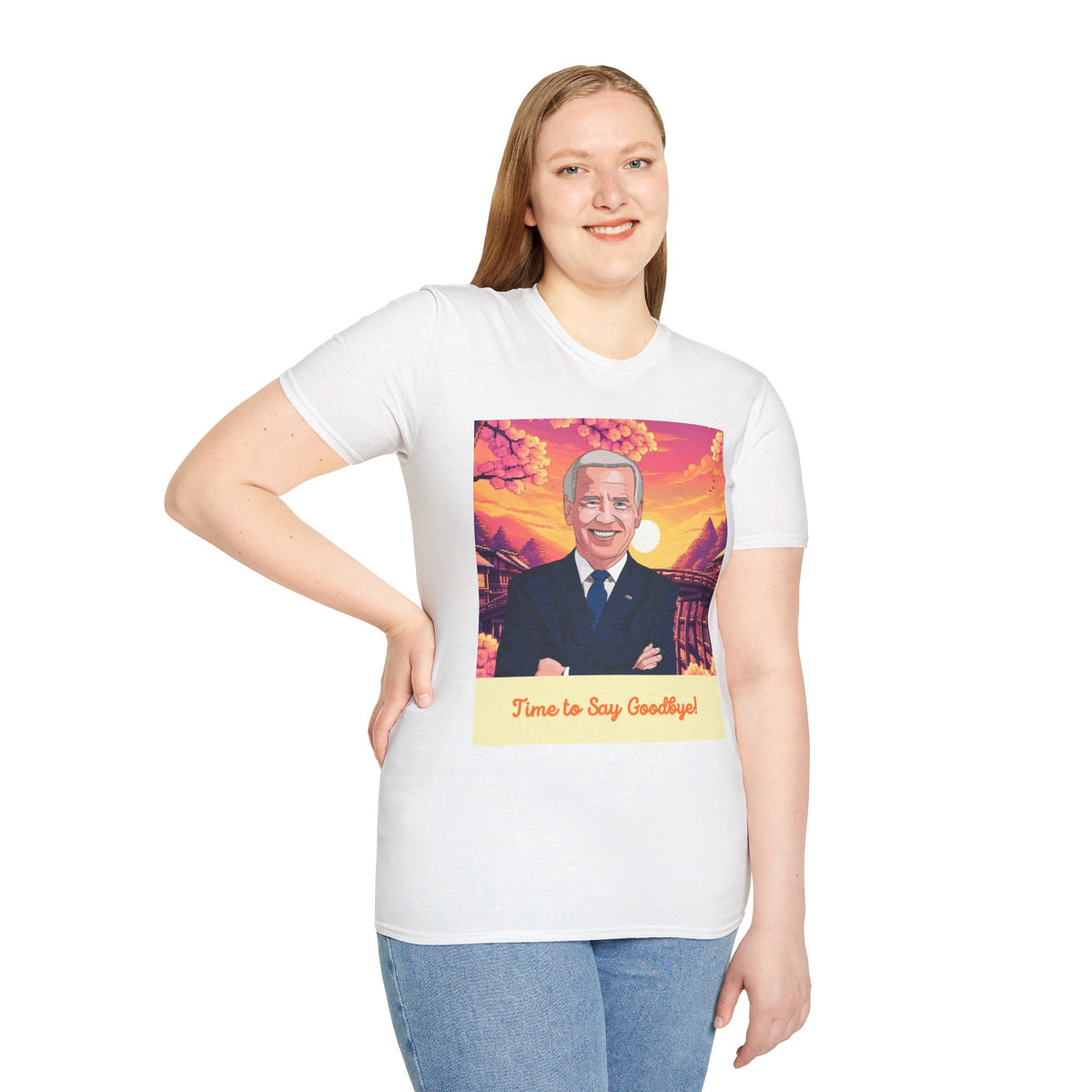 Biden Time to Say Goodbye Unisex Softstyle T-Shirt