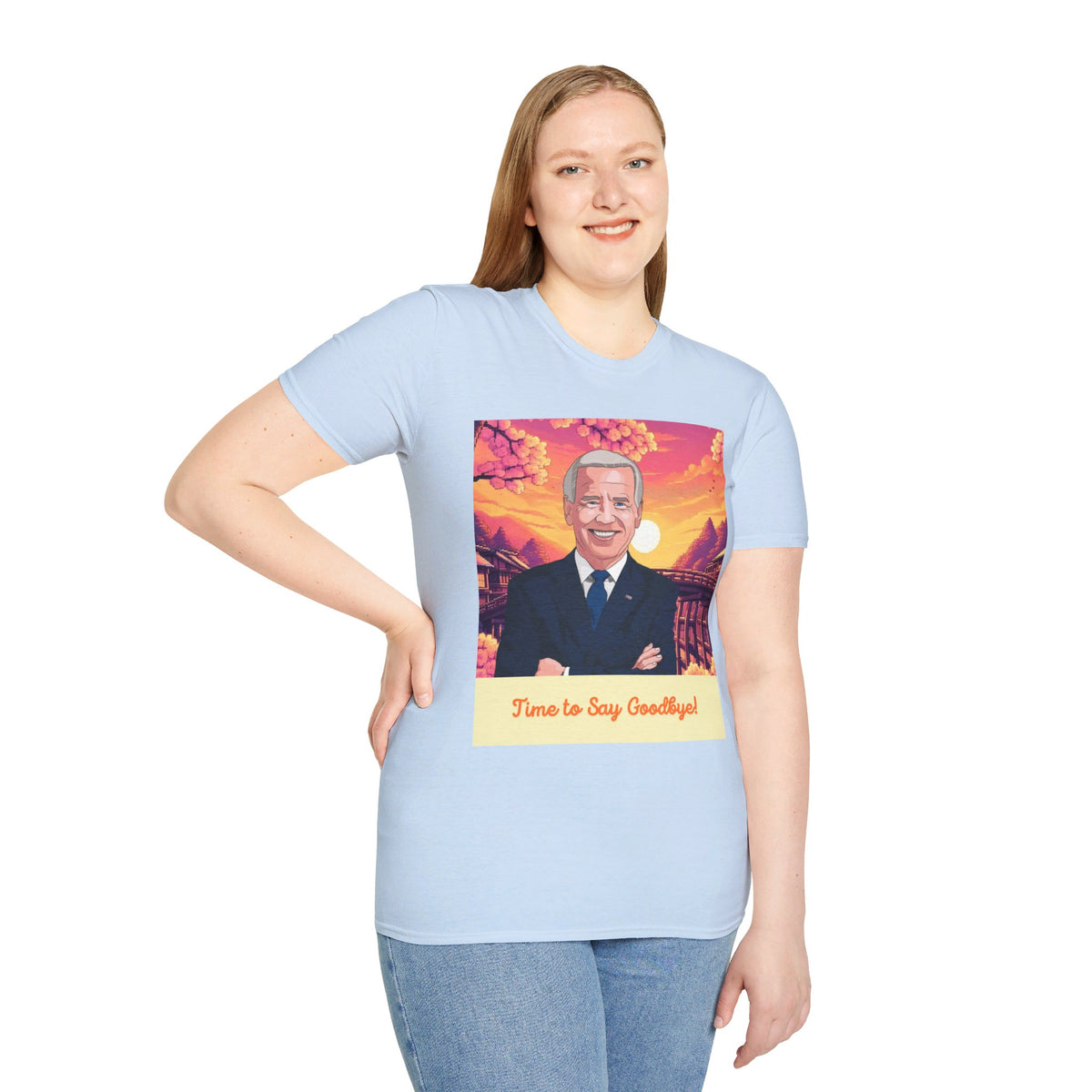 Biden Time to Say Goodbye Unisex Softstyle T-Shirt