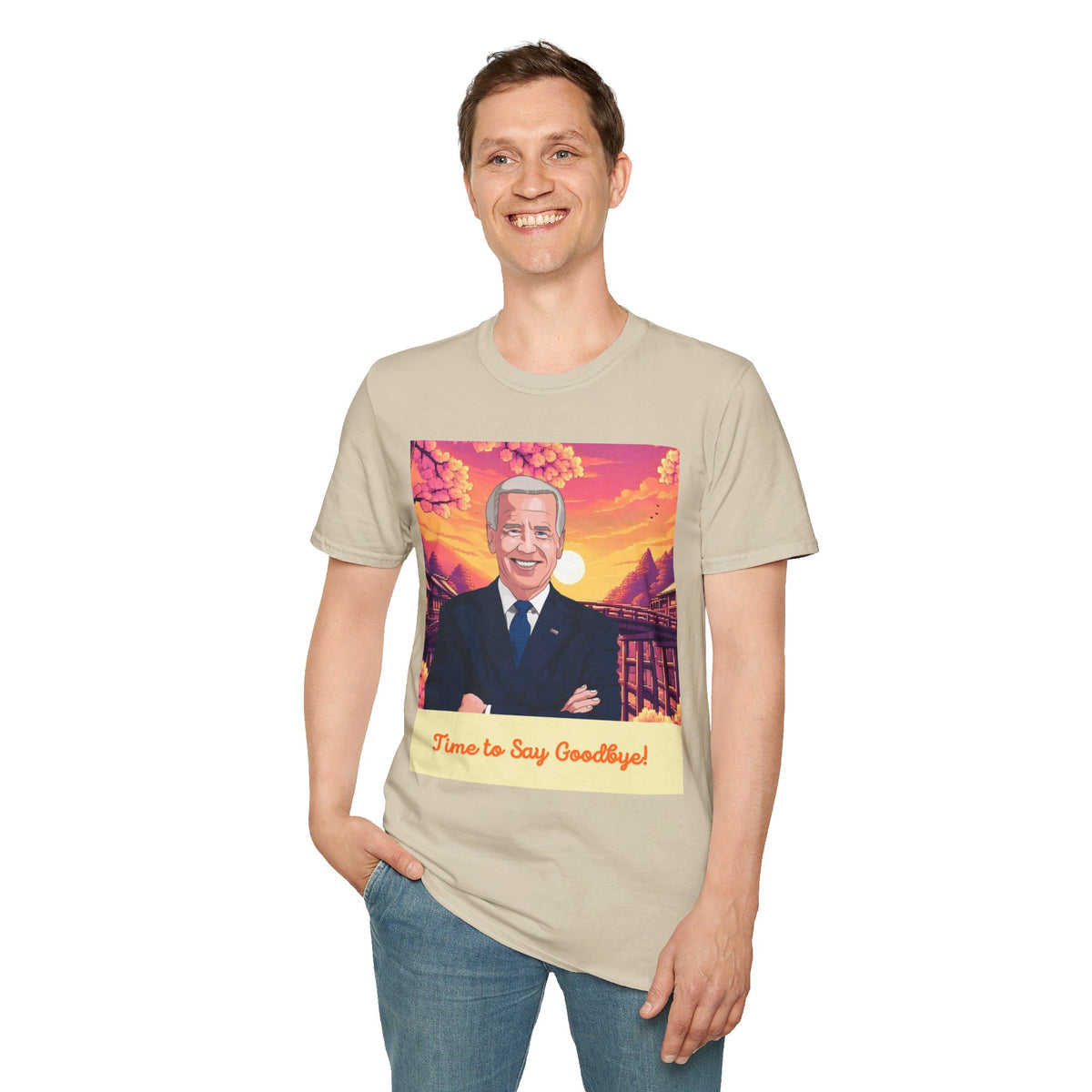 Biden Time to Say Goodbye Unisex Softstyle T-Shirt