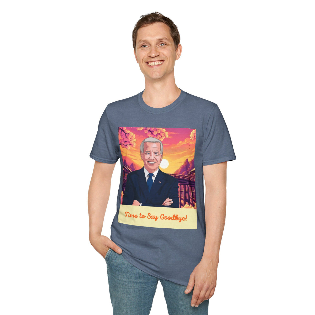 Biden Time to Say Goodbye Unisex Softstyle T-Shirt