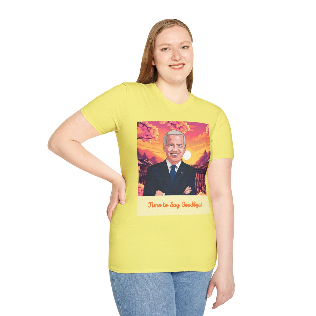 Biden Time to Say Goodbye Unisex Softstyle T-Shirt