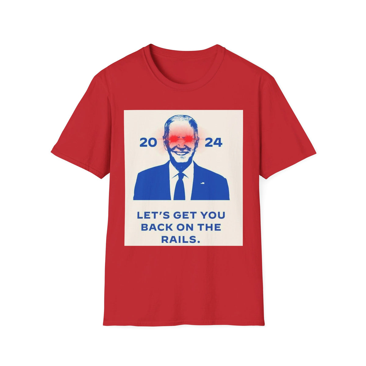 Biden Back on Rails Unisex Softstyle T-Shirt