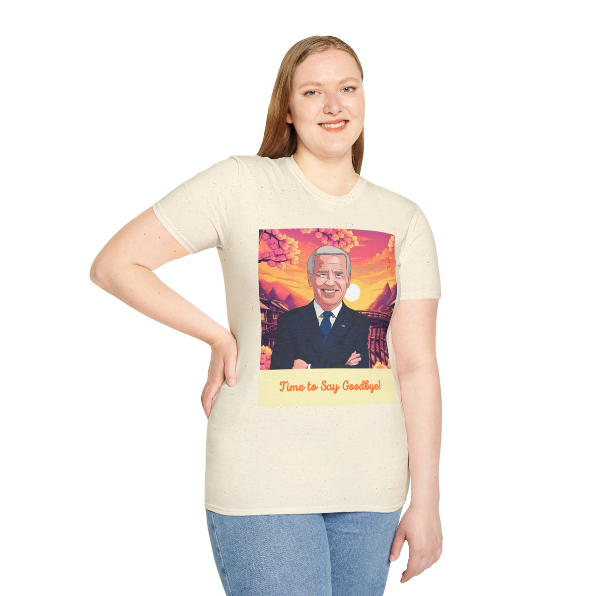 Biden Time to Say Goodbye Unisex Softstyle T-Shirt