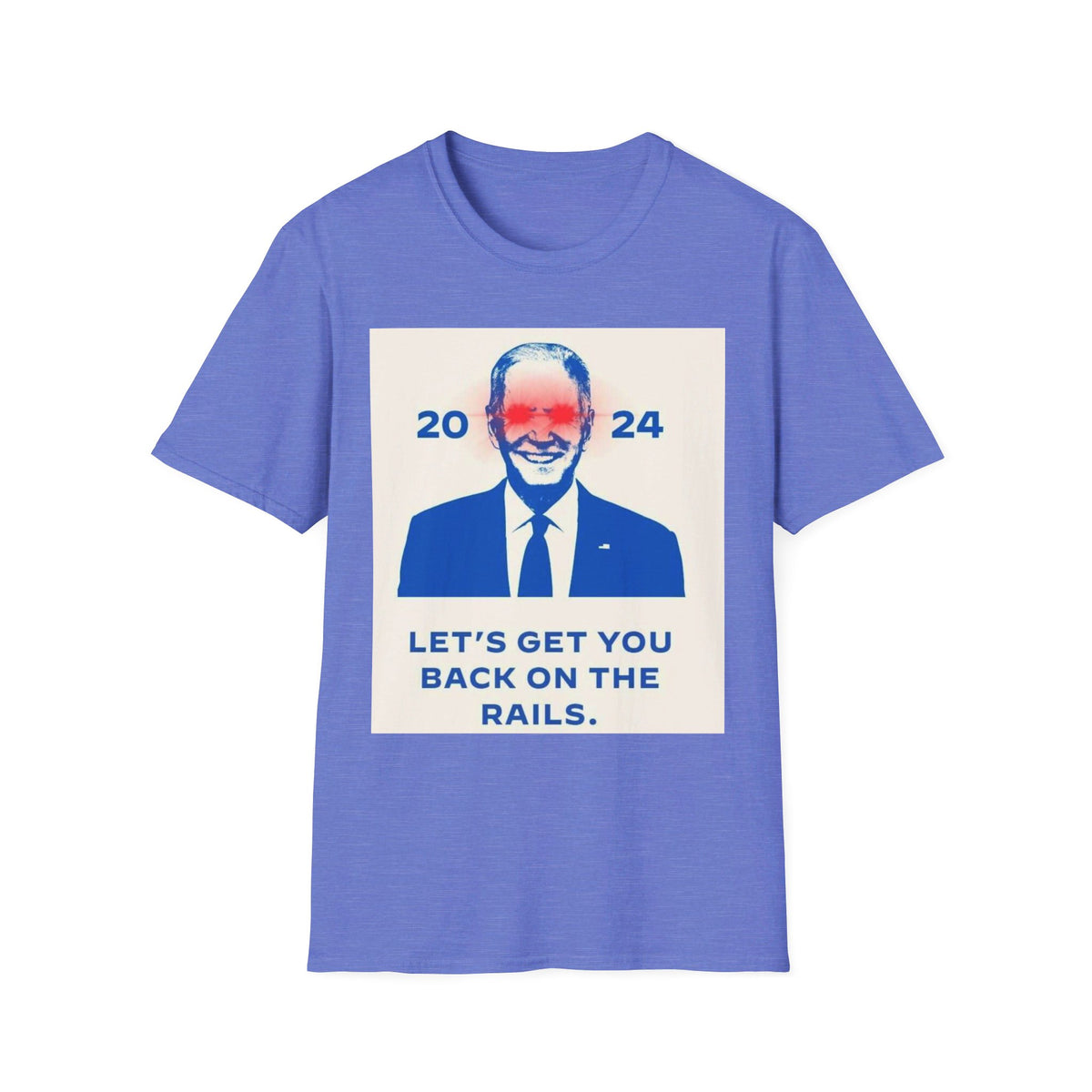 Biden Back on Rails Unisex Softstyle T-Shirt