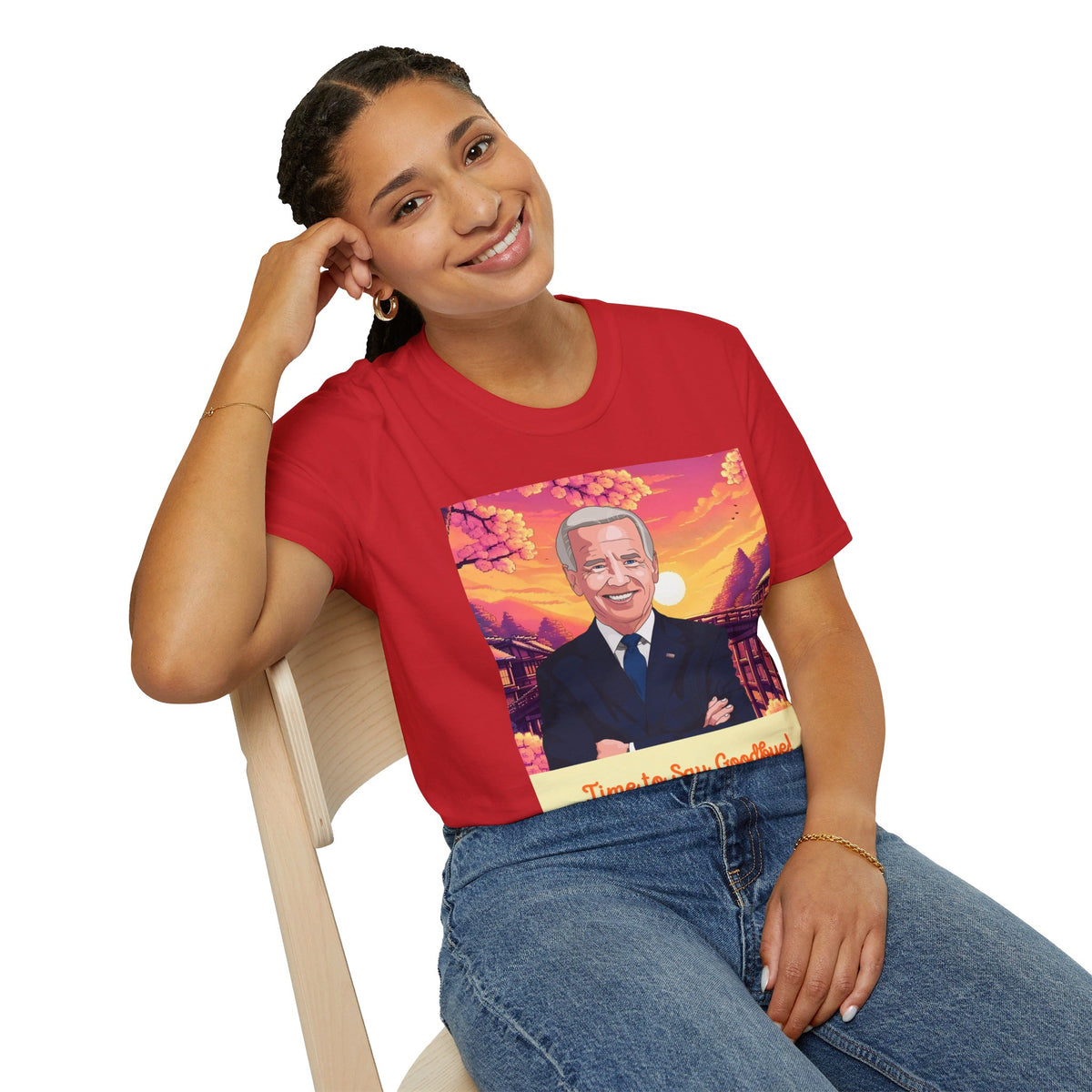 Biden Time to Say Goodbye Unisex Softstyle T-Shirt