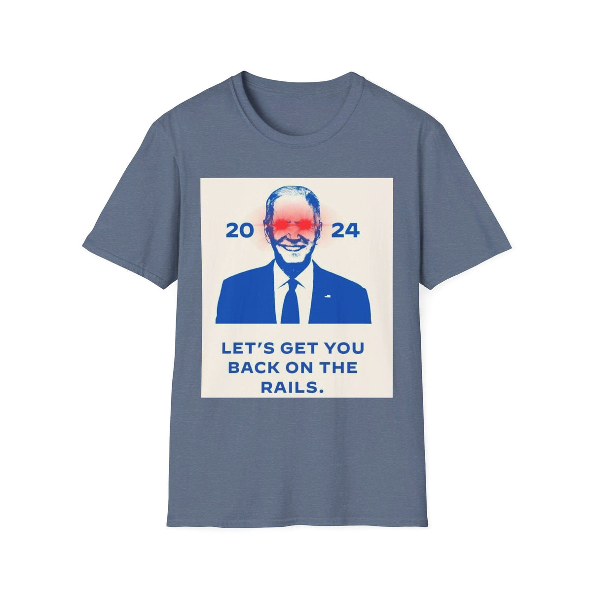 Biden Back on Rails Unisex Softstyle T-Shirt