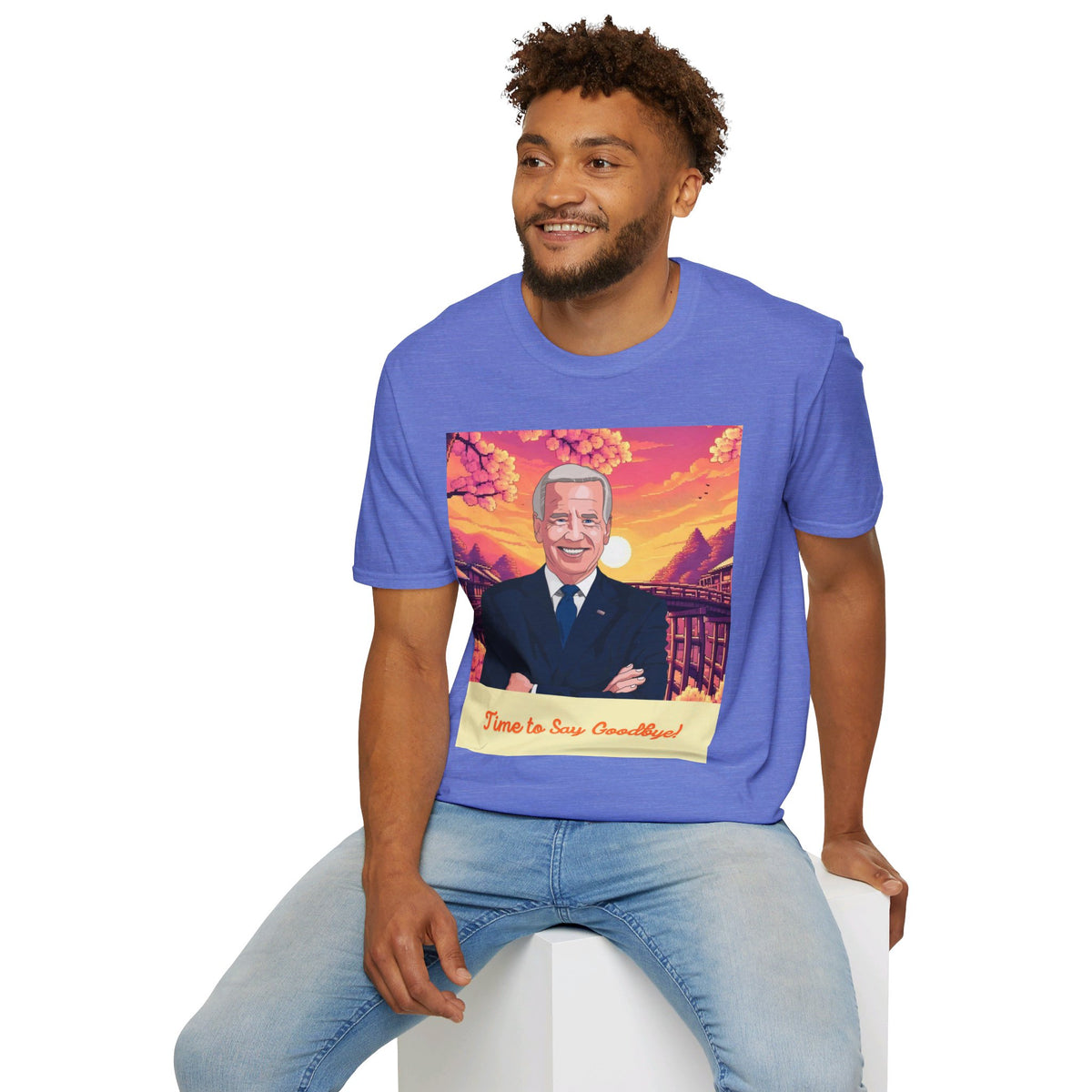 Biden Time to Say Goodbye Unisex Softstyle T-Shirt